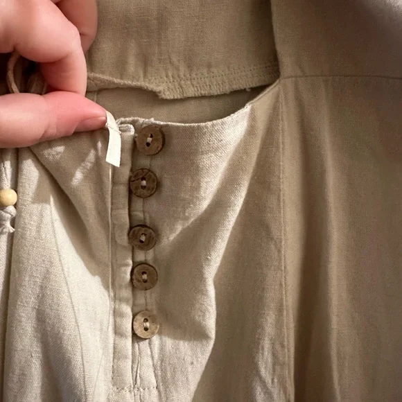 NWT Free People Size S- Francesca midi dress in ivory - Picture 9 of 11